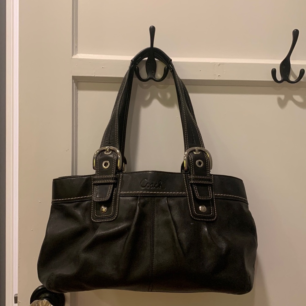 Black coach purse